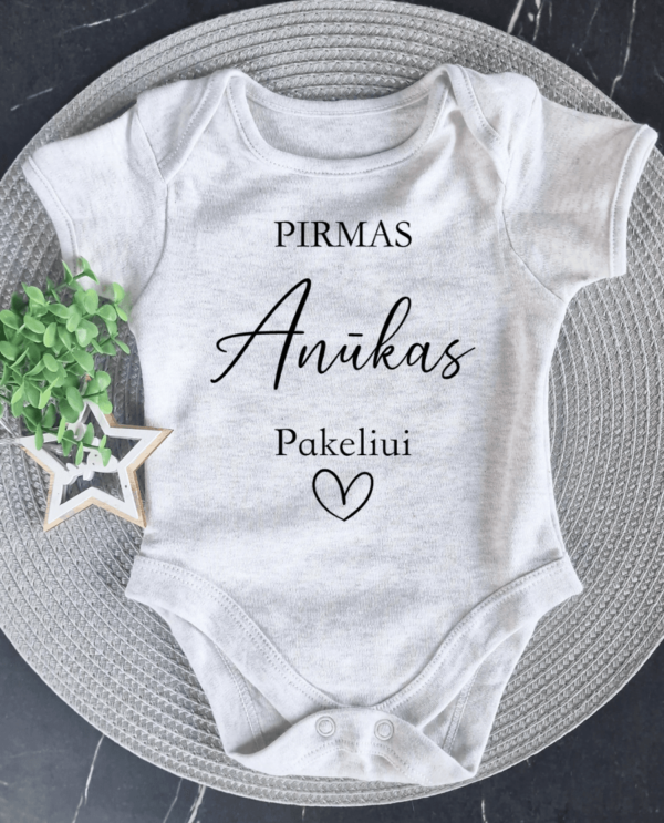 Personalizuotas smėlinukas kūdikiui „Pirmas Anūkas"