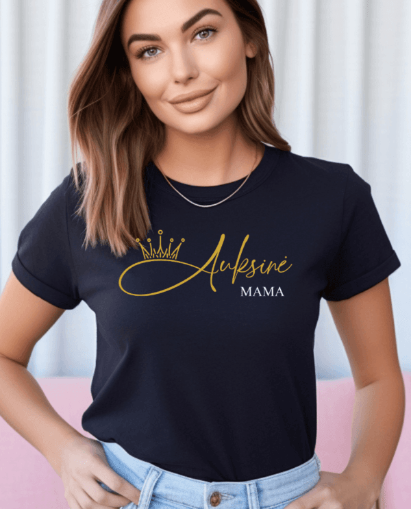 Moteriški marškinėliai Auksinė Mama