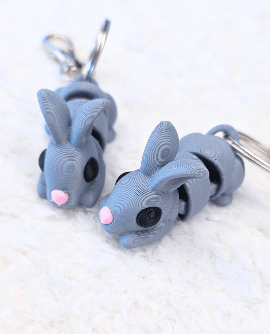 3D Raktų pakabukas „Kiškis“