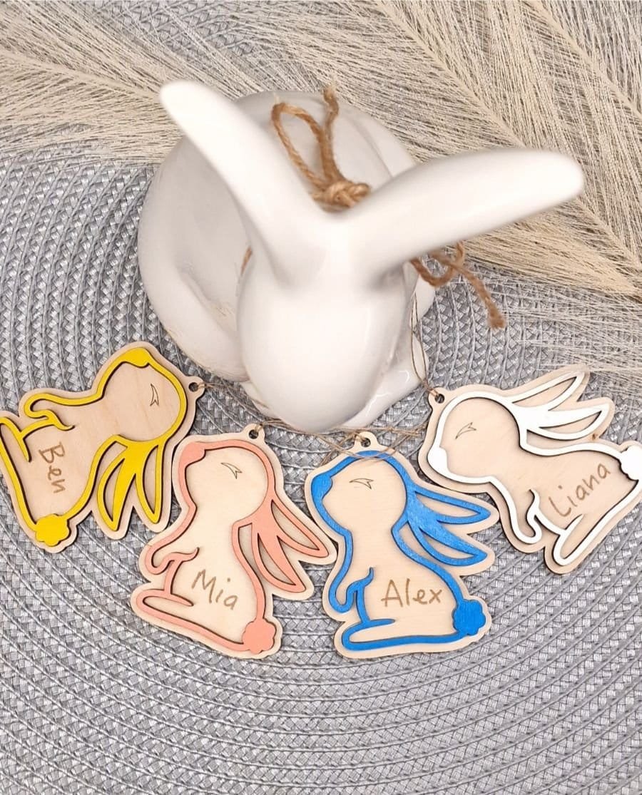 Velykinė personalizuota dekoracija pakabukas dovanoms