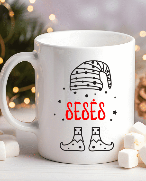 Kalėdinis Sesės Puodelis Kalėdinis Sesės Puodelis