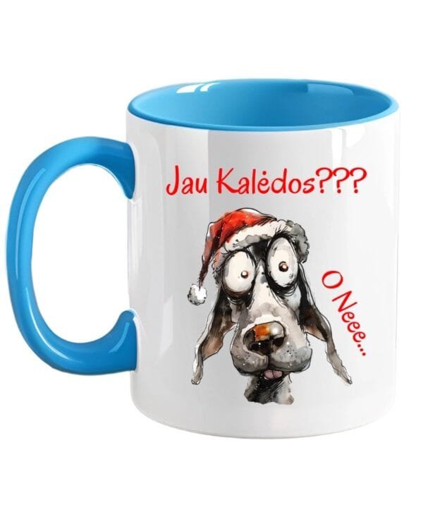 Kalėdinis kavos ir arbatos puodelis Jau Kalėdos Kalėdinis kavos ir arbatos puodelis Jau Kalėdos
