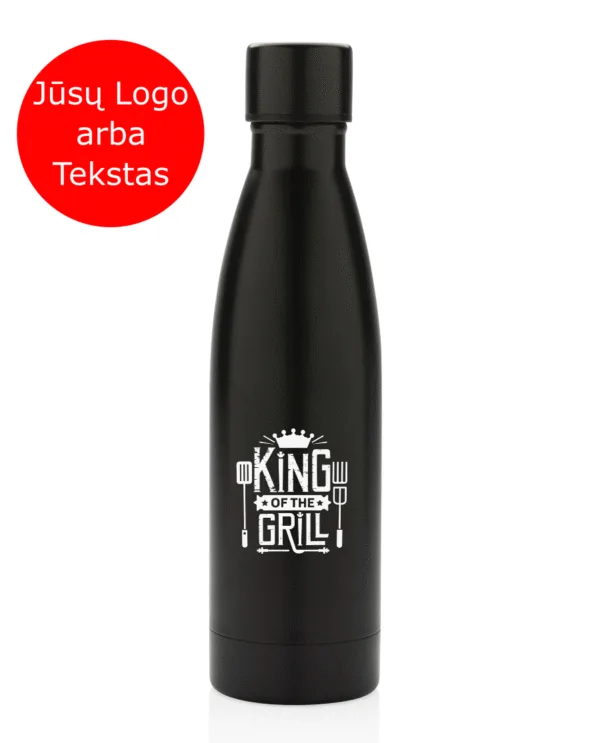 Gertuvė su graviruotu logotipu ar tekstu, 500ml