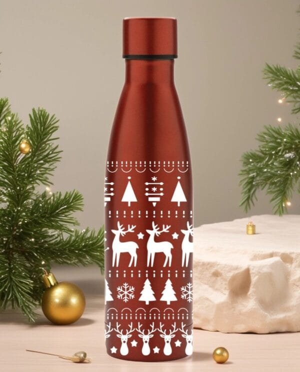 Kalėdinė graviruota termo gertuvė 500ml Kalėdinė graviruota termo gertuvė 500ml