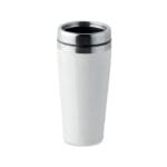 Baltas termo puodelis 400ml