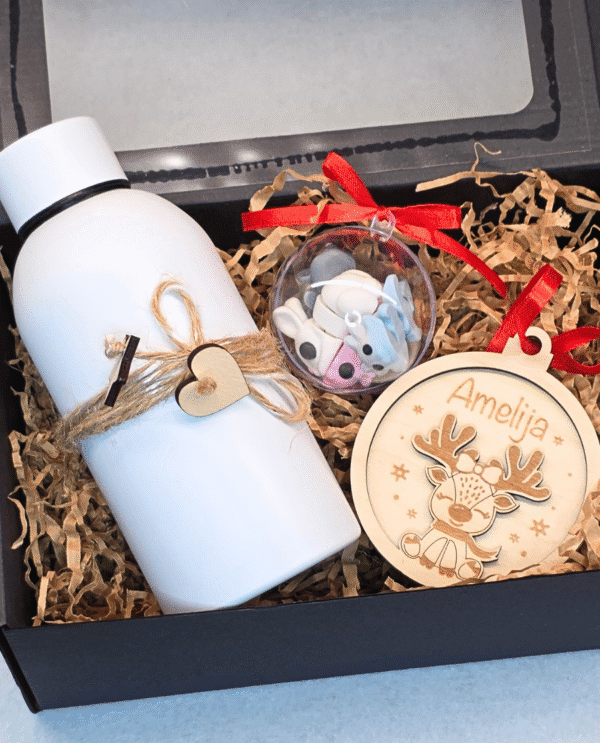 Kalėdinis dovanų rinkinys vaikams su gertuve