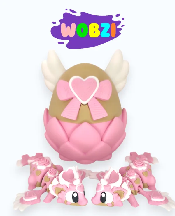 Drakoniukas su kiaušiniu "Širdelė"