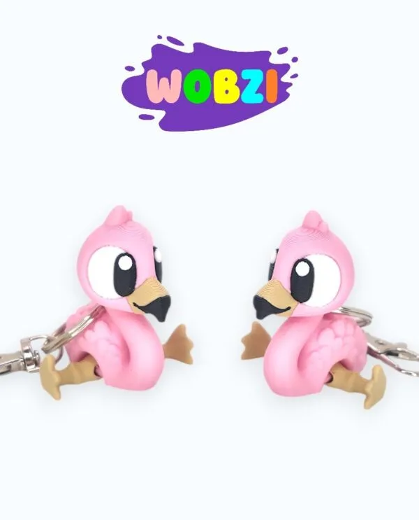 3D Raktų pakabukas „Flamingas“