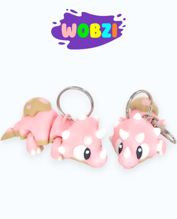 3D Raktų pakabukas ar Flexi figūrėlė "Cukrinis dinozauras"