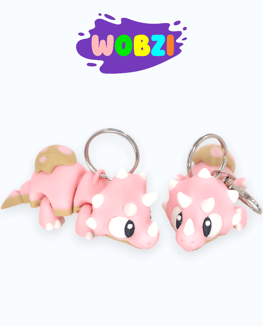 3D Raktų pakabukas ar Flexi figūrėlė "Cukrinis dinozauras"