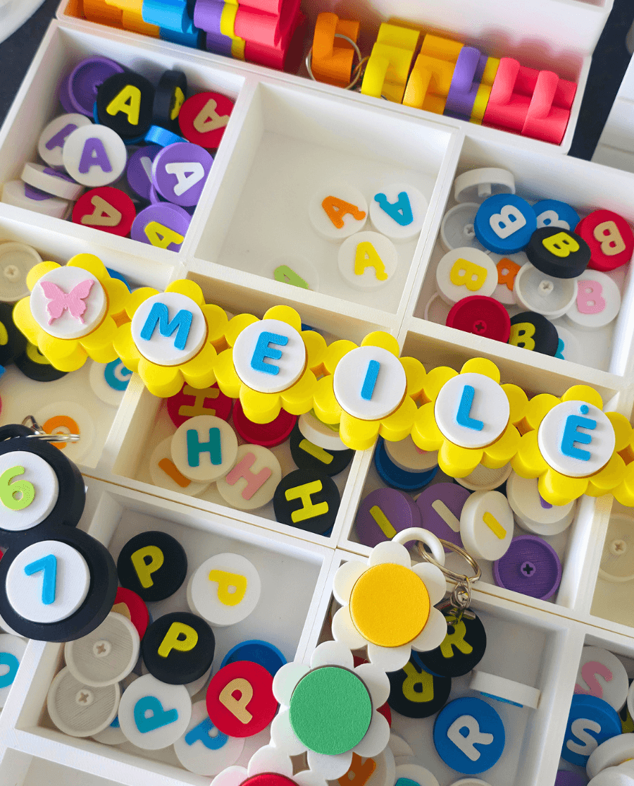 Personalizuotas WOBZI 3D spausdintas raktų pakabukas „Clicker“