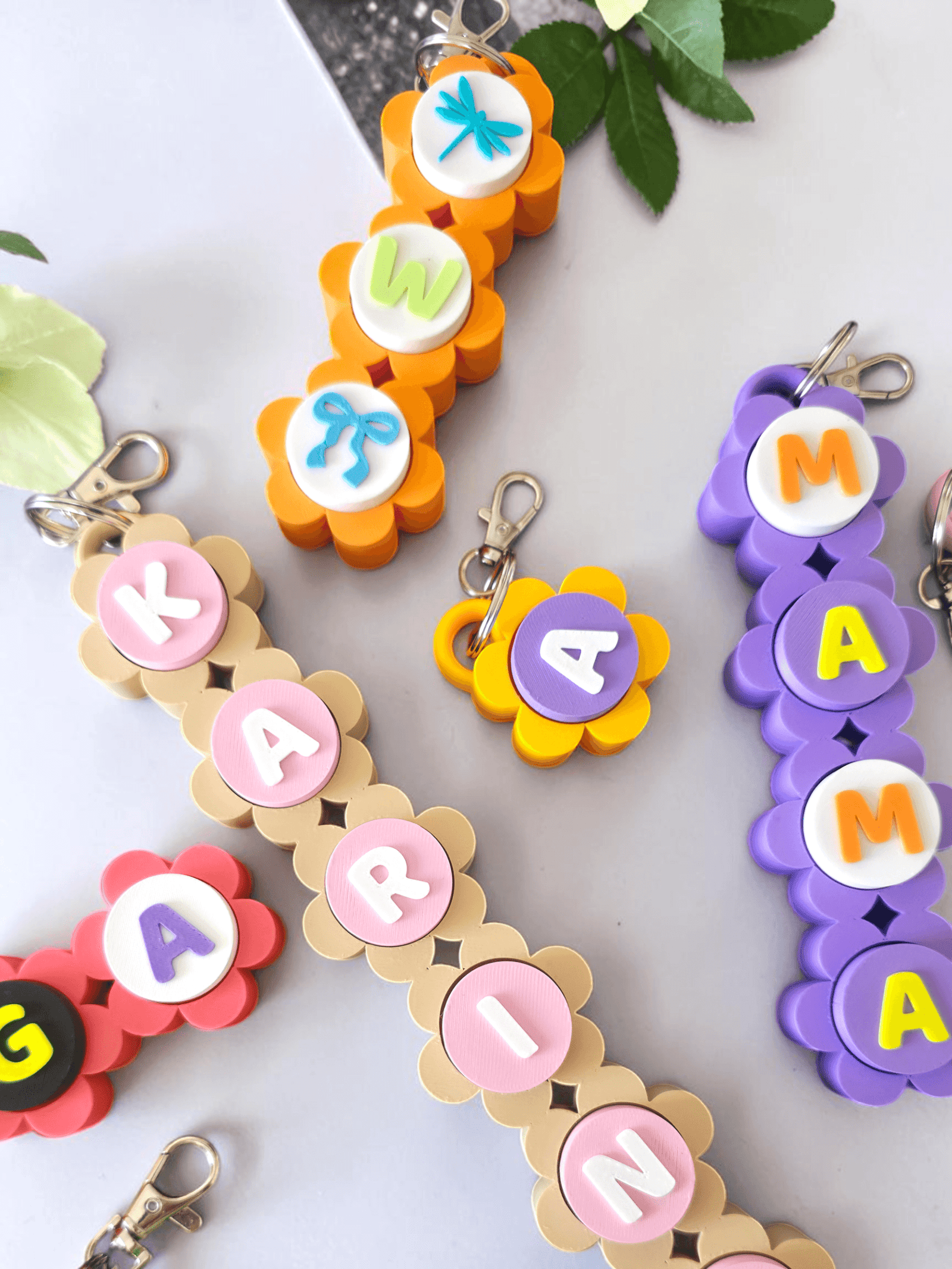 WOBZI Personalizuotas Clicker raktų pakabukas su vardu2