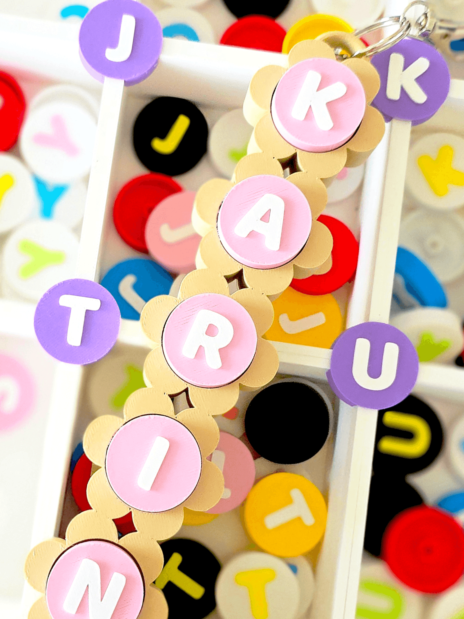 WOBZI Personalizuotas Clicker raktų pakabukas su vardu6